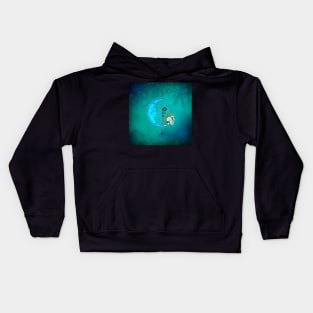 Little fairy on the moon Kids Hoodie